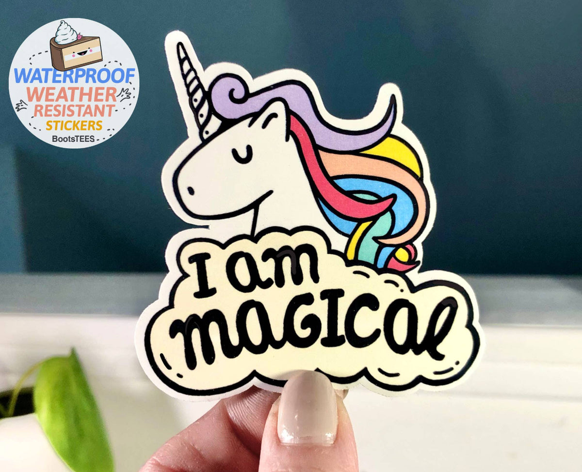 I Am Magical Unicorn Sticker, 3