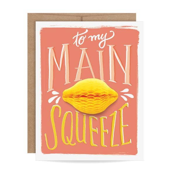 To My Main Squeeze - Lemon 3D Pop-up Card