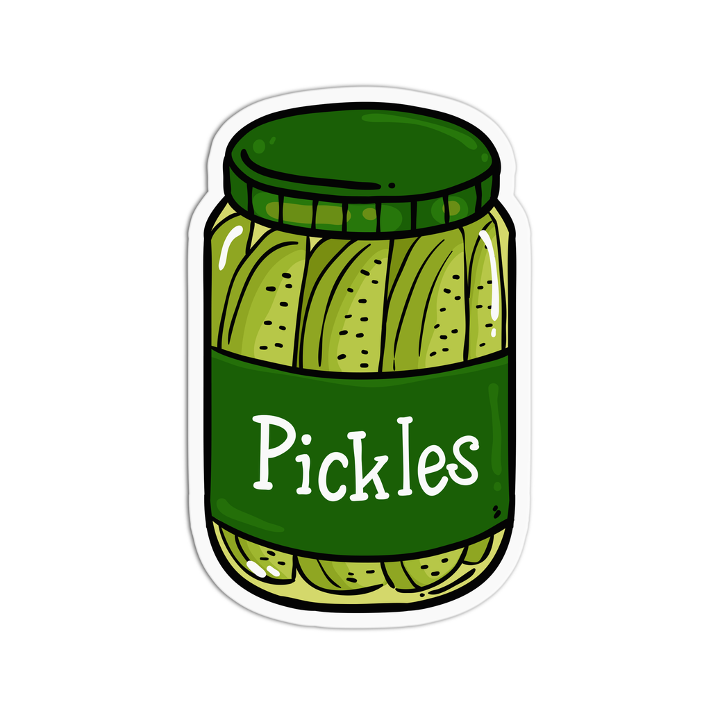 Pickles Sticker Market Vinyl Textured Sticker