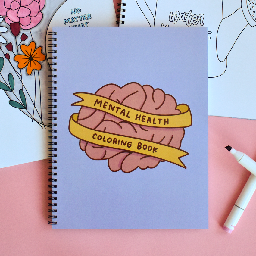Mental Health Coloring Book | Self-Care and Emotions