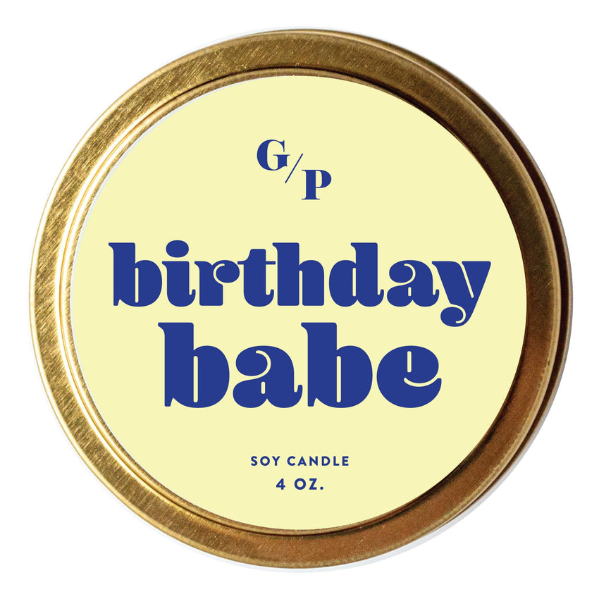 Birthday Babe Just Because 4 oz. Candle Tin