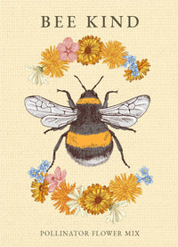 For the Garden | Seed Packets Bee Kind - Pollinator Wildflower Mix Seed Packets