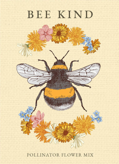 For the Garden | Seed Packets Bee Kind - Pollinator Wildflower Mix Seed Packets