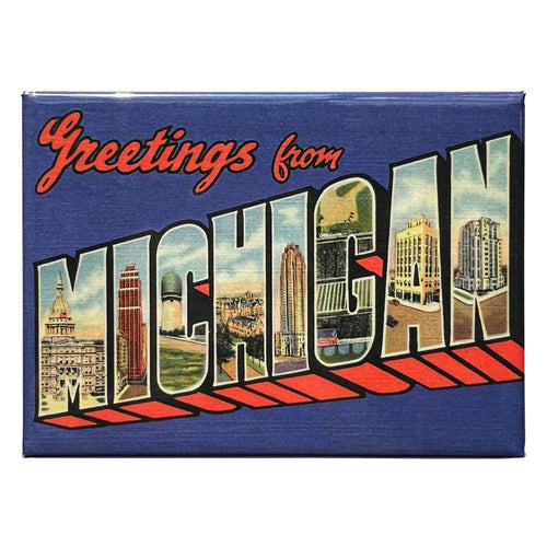 Greetings from Michigan #9 Rectangle Magnet