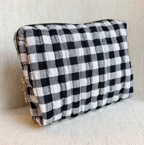 Color Parade Gingham Cosmetic Case