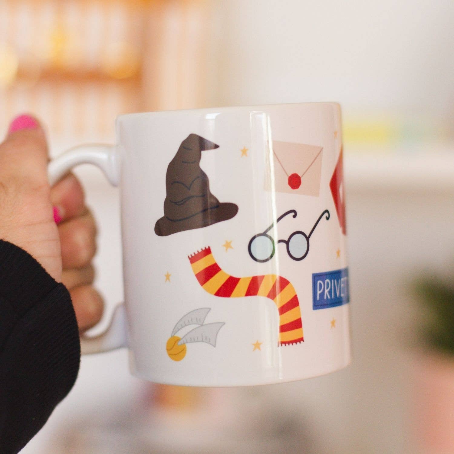 Harry Potter Inspired Wizard Illustrations Mug - Thumbnail 3