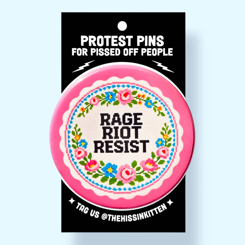 RAGE RIOT RESIST Magnet!