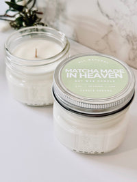 Matcha Made in Heaven 4 oz Mason - 100% Natural Soy Candle