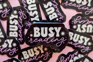 Busy Reading Sticker