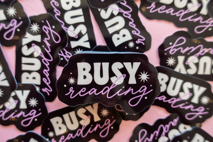 Busy Reading Sticker
