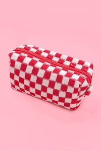 CHECKER MAKEUP COSMETIC POUCH BAG | Gift for her or teens!