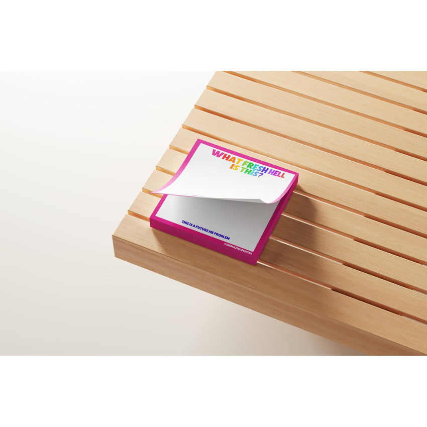 Sticky Notes Post It/ What Fresh Hell?/ Funny, Swear, Vulgar