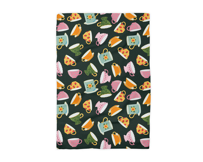 Tea Cup Room Shop Coffee Teacup Waffle Kitchen Towel Dish