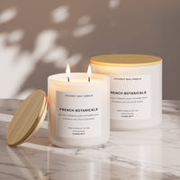 French Botanicals Scented Candle, Made With Natural Coconut Wax