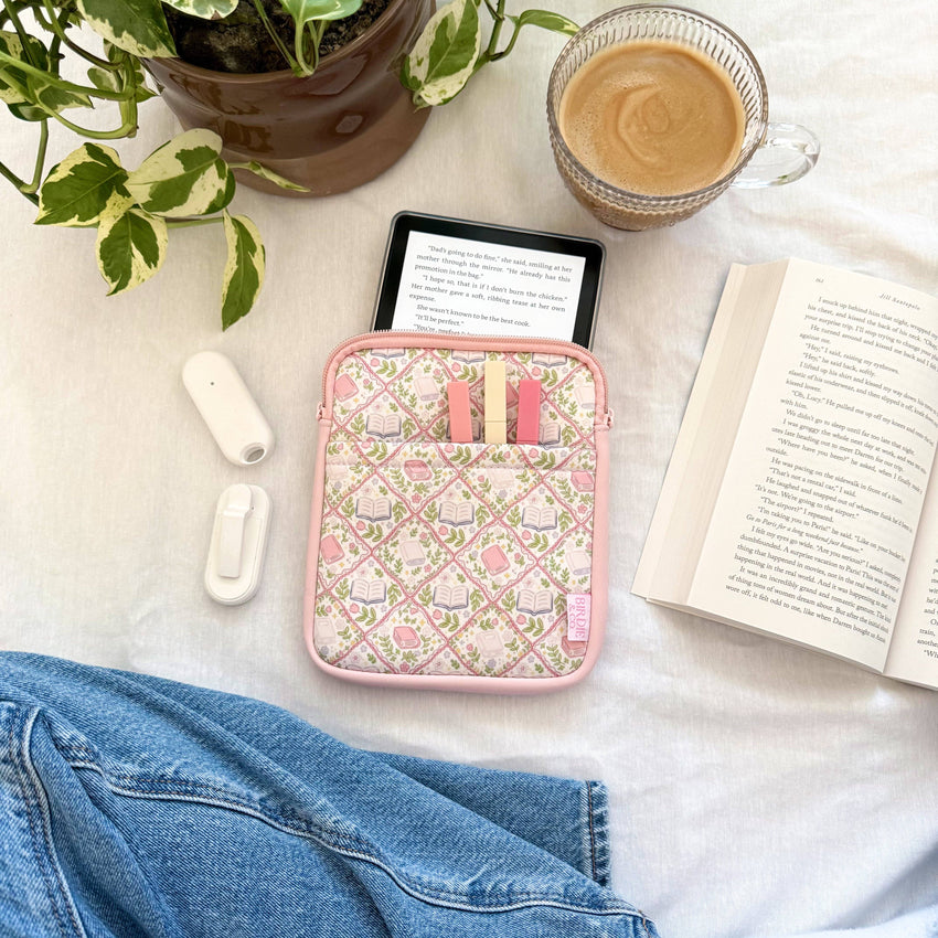 Storybook Garden Bookish Kindle Sleeve, E-reader Sleeve