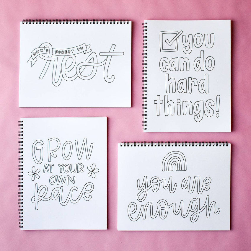 Words To Live By Coloring Book | Quotes and Encouragement