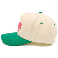 MARGS Lettering Two Tone Trucker Baseball Snap Back Cap