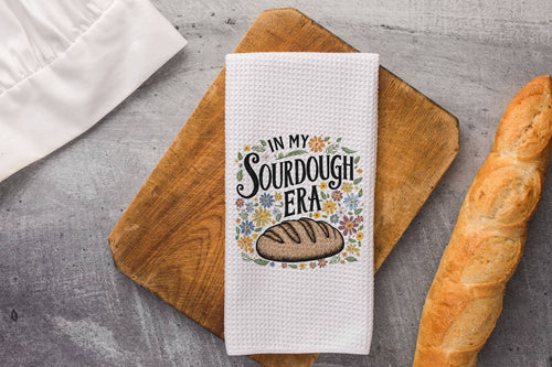 Sourdough Era Dish Towel Waffle Weave Kitchen Bread Baking