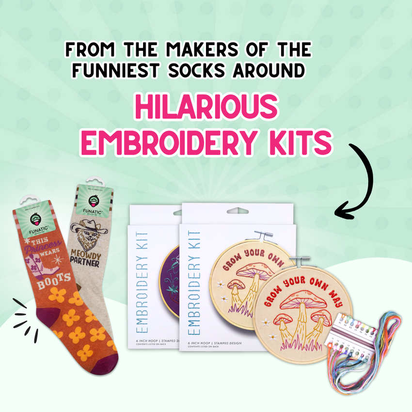 You're Doing Amazing Sweetie | 6" Embroidery Kit | Craft Kit