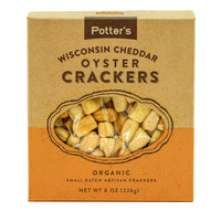 Potter's Crackers Organic Wisconsin Cheddar Oyster Crackers