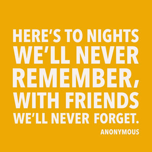 Party Cocktail Funny Napkins-To Nights We'll Never Remember