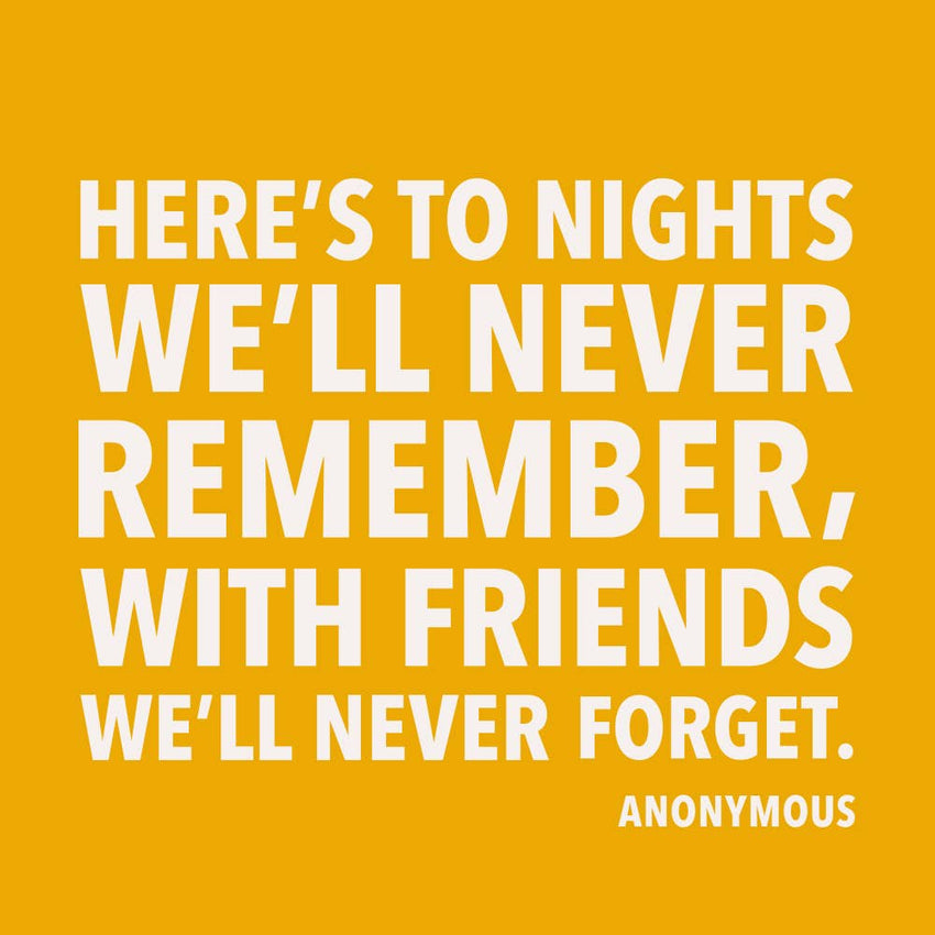 Party Cocktail Funny Napkins-To Nights We'll Never Remember