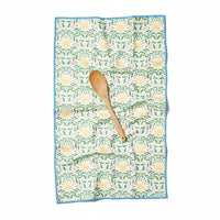 Anywhere Towel Reversible - Blue + Yellow Daisy Patern - RJW All a Buzz