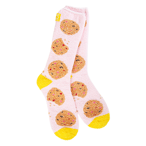 World's Softest Socks | Pink Cookie Cozy Crew