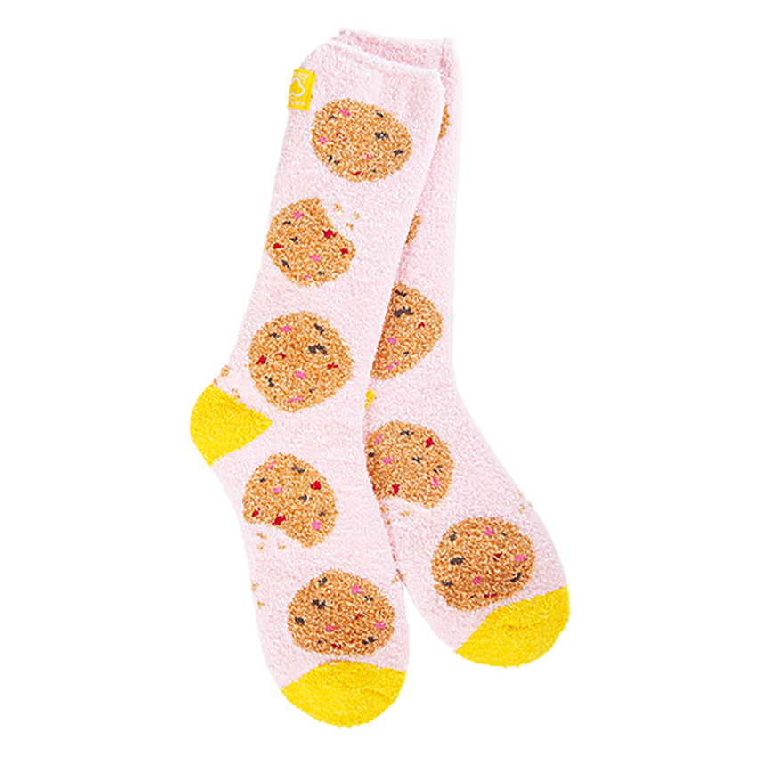 World's Softest Socks | Pink Cookie Cozy Crew