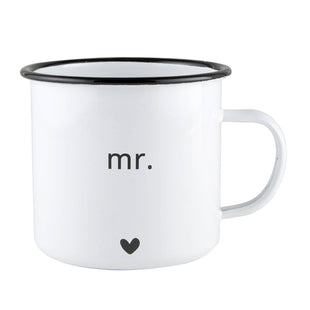 Enamel Mug Set - Mr and Mrs