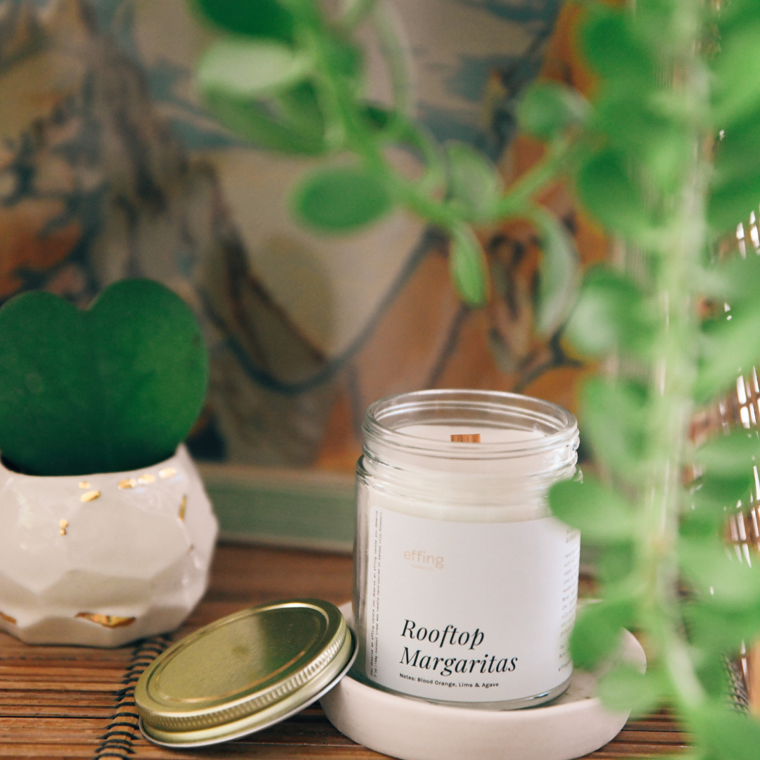 Rooftop Margaritas Wooden Wick Candle - Thumbnail 3