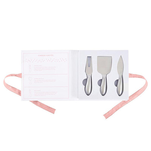 Gourmet Cheese Knife Set - 3 pc Set - Stainless Steel