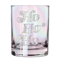 Holiday Rocks Glass - Ho Ho Ho - 12 oz