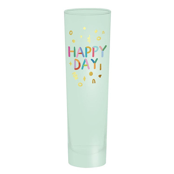 Flat Champagne Glass - Happy Day