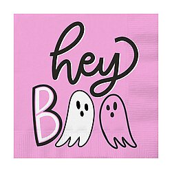 SALE! Hey Boo- Fun Fall Cocktail Napkin