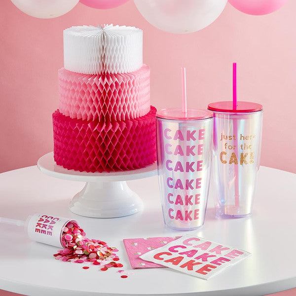 Pink Cake Cocktail Napkins - Thumbnail 2