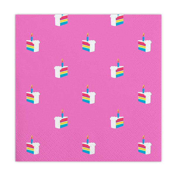 Pink Cake Cocktail Napkins