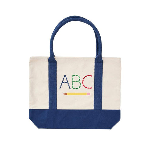 SALE! School Days - ABC Pencil Tote - Fun, Large Teacher Tote Bag