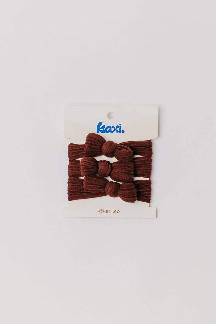 KAXI Bow Hair Ties — No-Damage Nylon Hair Ties