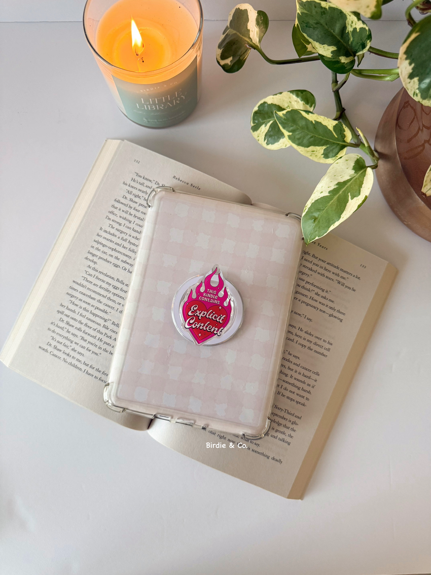 Explicit Content Kindle Grip - Bookish Gift,E-Reader Accessory