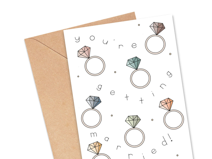 You're Getting Married Engagement Card