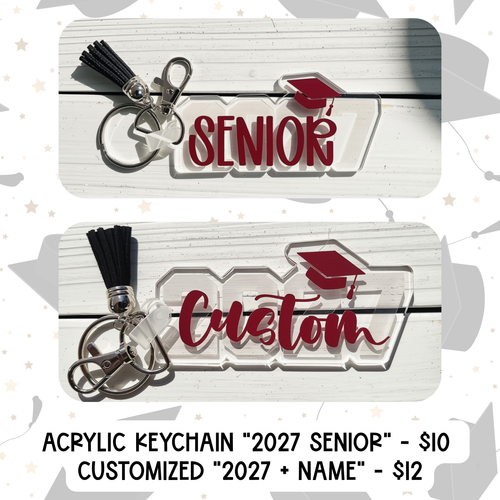 Grandville Senior All Night Party Fundraiser - Acrylic Keychain (SANP 2027)