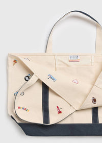 Michigan Gifts | Michigan Icons Embroidered Large Tote