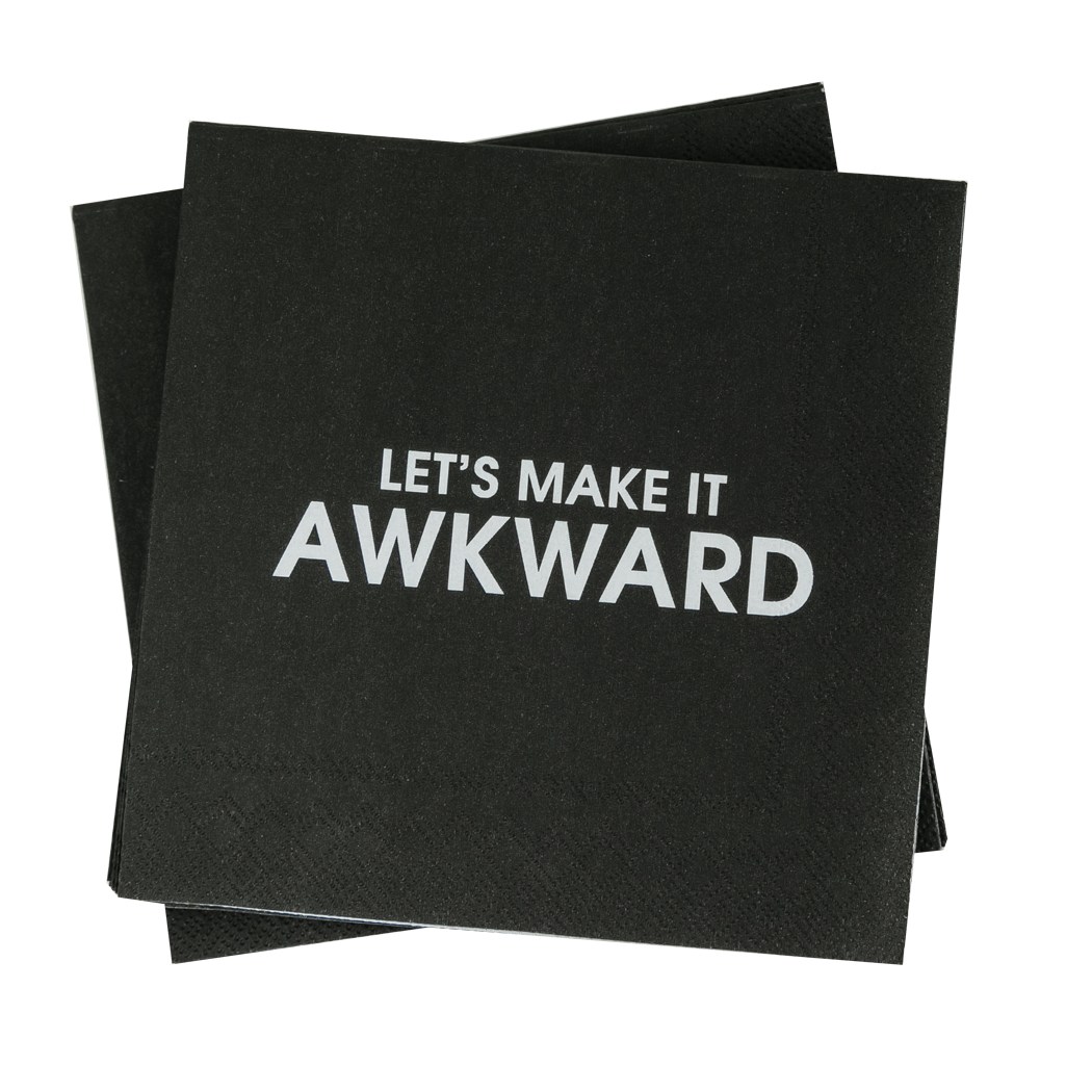 Let's Make It Awkward - Cocktail Napkins - Thumbnail 3