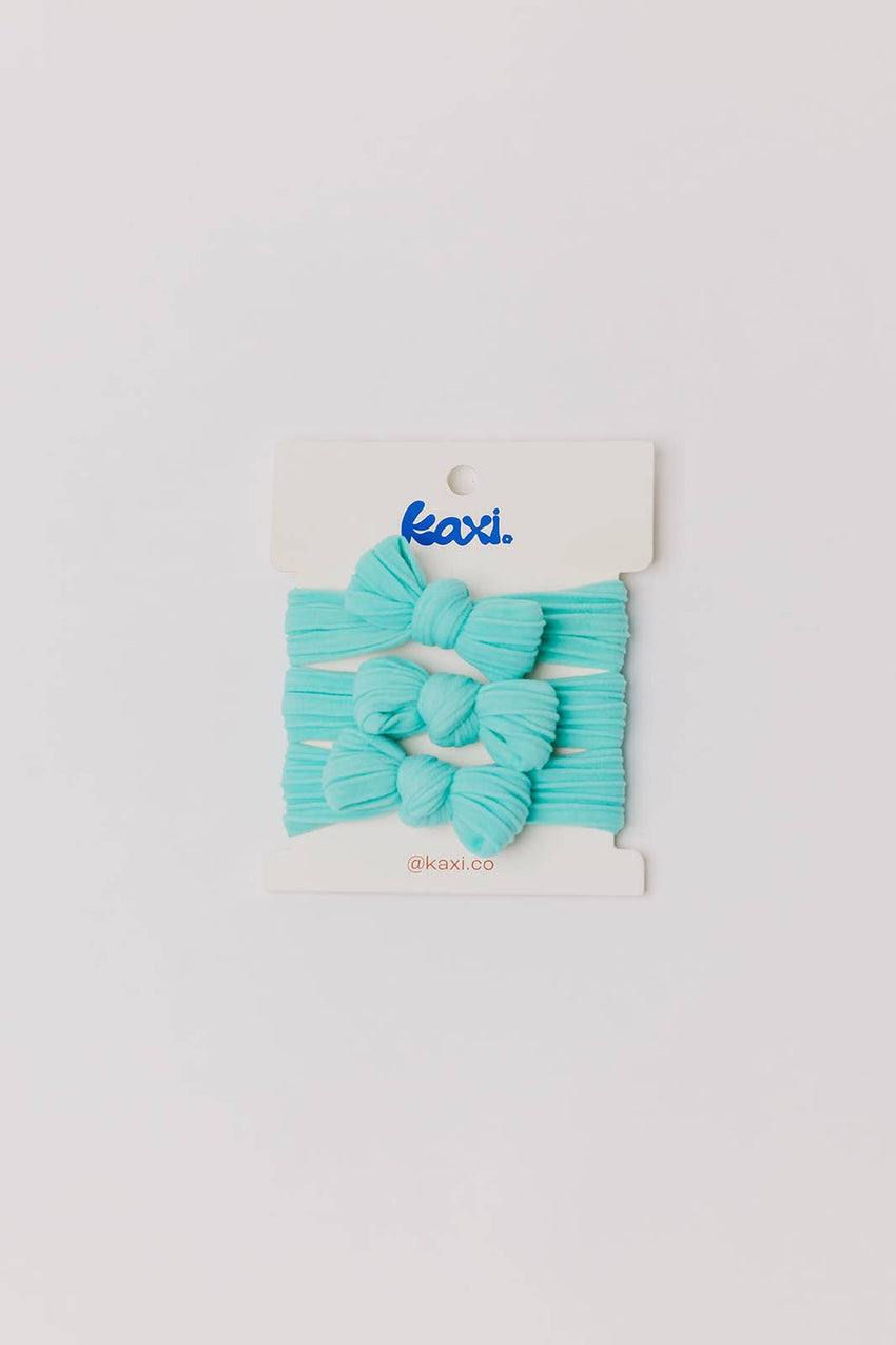 KAXI Bow Hair Ties — No-Damage Nylon Hair Ties