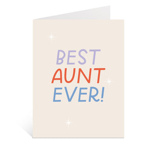 Best Aunt Ever Card | Family Cards, Fun Aunt, Gifts For Her