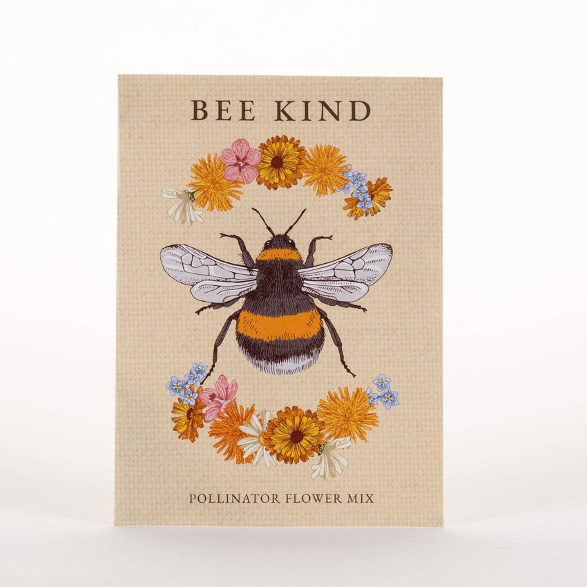 For the Garden | Seed Packets Bee Kind - Pollinator Wildflower Mix Seed Packets