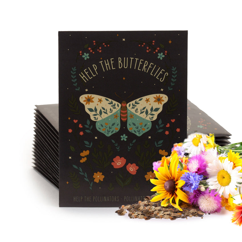 For the Garden | Seed Packets Help Butterflies Help Pollinators - Pollinator Wildflower Seed Packets