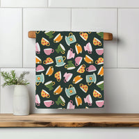 Tea Cup Room Shop Coffee Teacup Waffle Kitchen Towel Dish