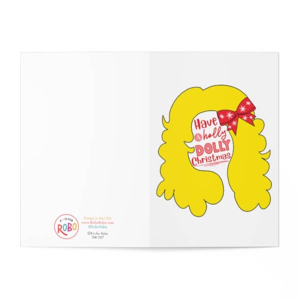 Christmas Card | Have a Holly Dolly Christmas